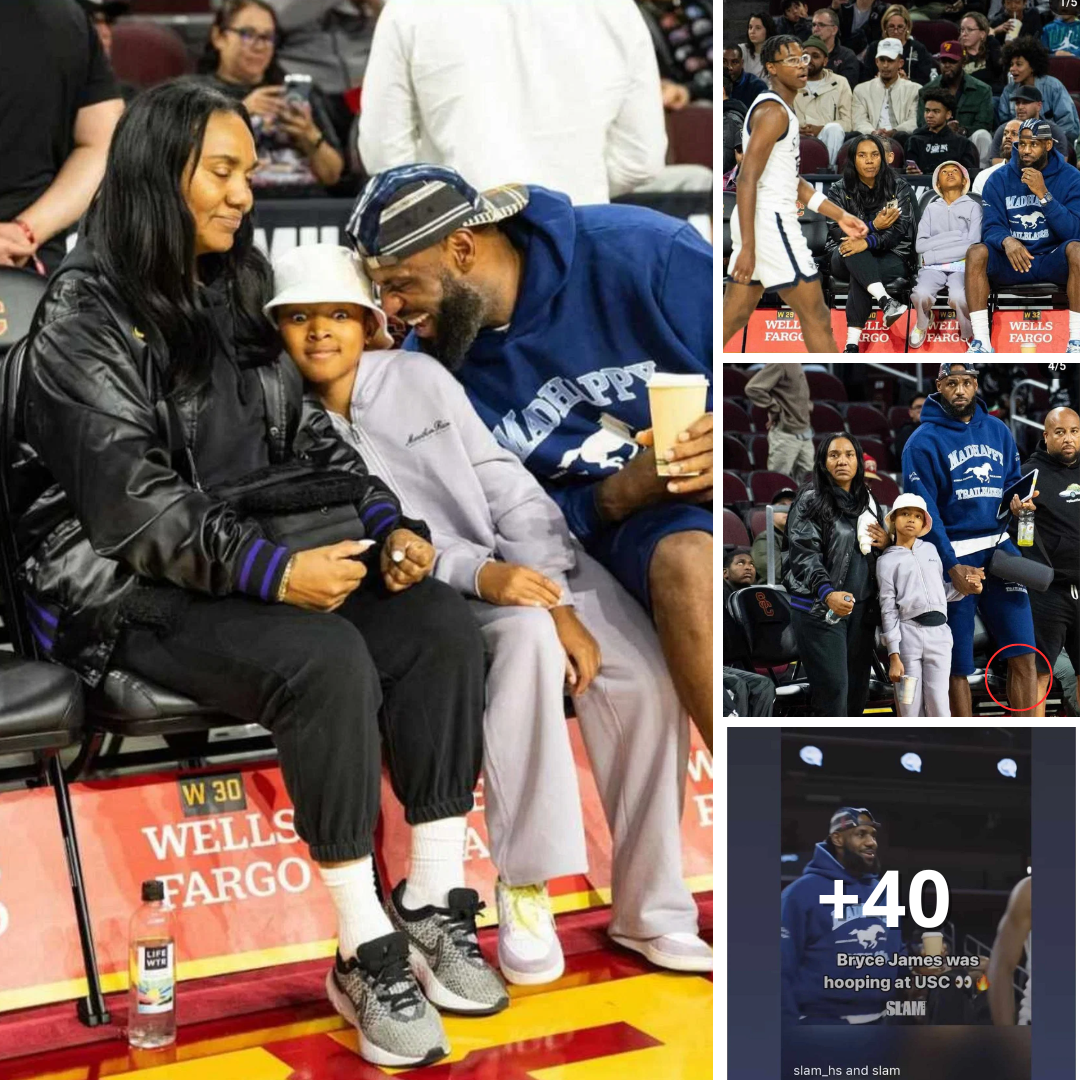 PHOTO GALLERY: LeBron James attends his son Bryce James' Sierra Canyon ...